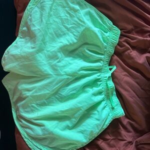 Lime green women’s Nike shorts